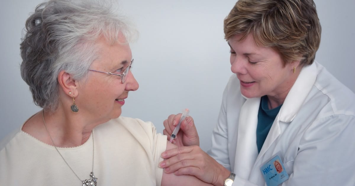 Caregiver with elderly woman